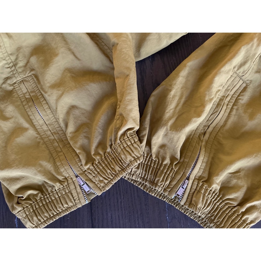 Old Navy Mens XXL Tall Quick Dry Cargo Jogger Pants Mustard Yellow Zipper Cuffs - Picture 6 of 10